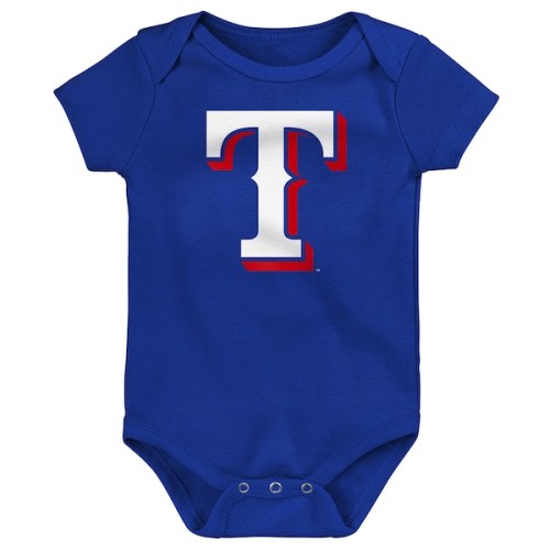 Newborn & Infant Texas Rangers Outerstuff Royal Primary Team Logo Bodysuit