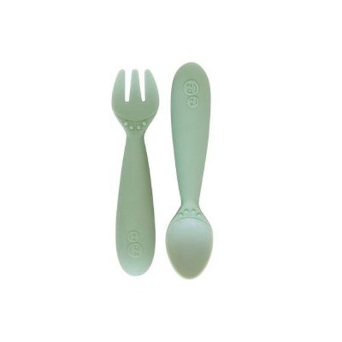 ezpz Mini Utensils - Pewter - 2pk