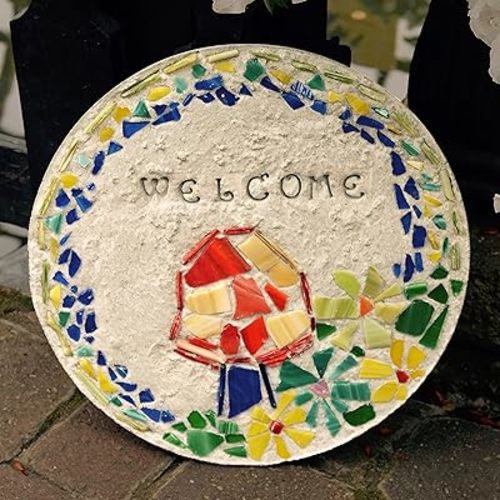 Mosaic Stepping Stone Kit, Garden