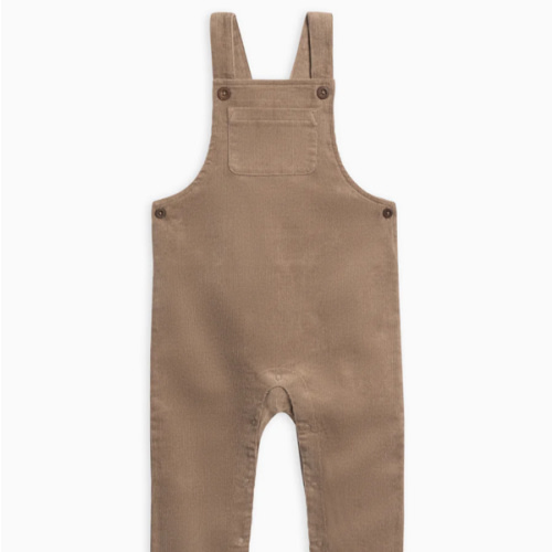 Remi Corduroy Overalls Taupe 6-12M