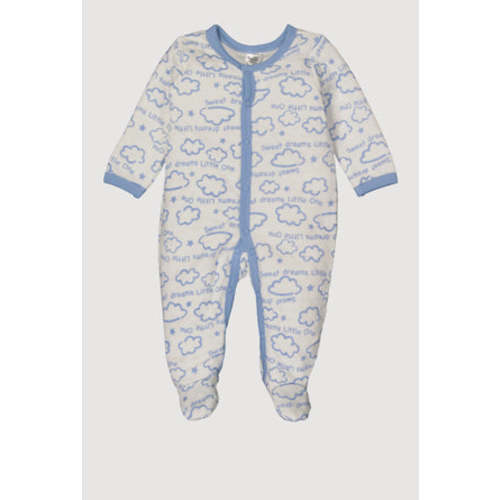 Baby Boys 0-9M Sweet Dreams Little One Quilted Footed Jumpsuit