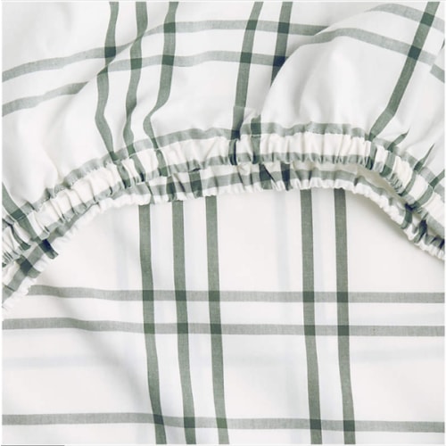 Stax Pine Green 100% Organic Cotton Baby Crib Fitted Sheet