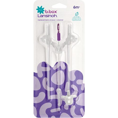 Lansinoh b.box Weighted Straw Sippy Cup for Babies 6 Months+ | Leak‑Proof, BPA‑Free, 8 oz Toddler Cup | Drink From Any Angle | Easy Grip, Dishwasher Safe | Boysenberry