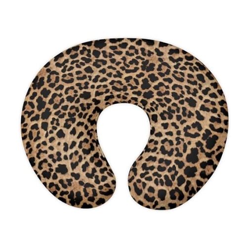 Jeiento Brown Leopard Print Nursing Pillow Covers Stylish Breastfeeding Pillow Slipcover Fits Naked Nursing Pillow for Baby Boy Girl Pillowcase