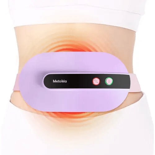 Portable Cordless Heating Pad,Heating Pad for Back Pain with 3 Modes,Portable Electric Fast Heating Belly Wrap Belt for Women and Girl(Purple)