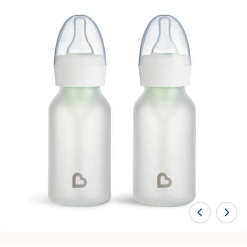 Bond™ Silicone Glass Bottle 4oz or 8oz, 2pk | Munchkin