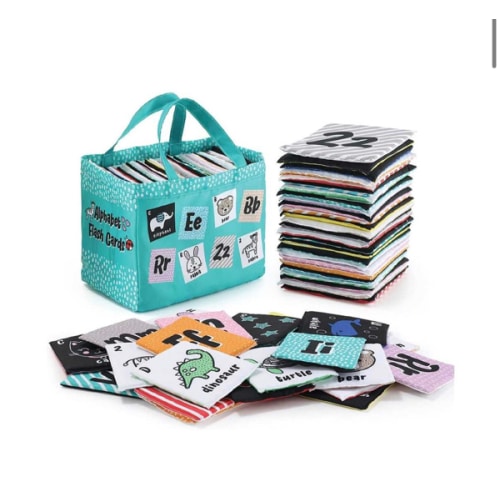 Baby and Toddler Early Learning Cloth ABC Flash Cards