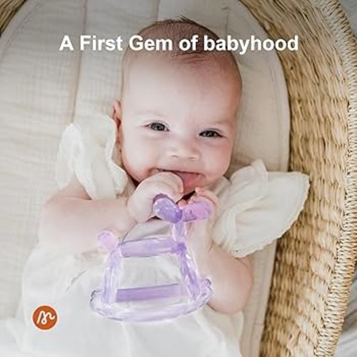 Amazon.com : Miraloop Teething Toy for Baby 0-6, 12, 18 Months Infant, Jellydog Never Drop Food Grade Silicone Rocking Teether, Prevent Choking & Odorless, Less Dust and Hair Adhesion, Baby Gift, Mint Green : Baby