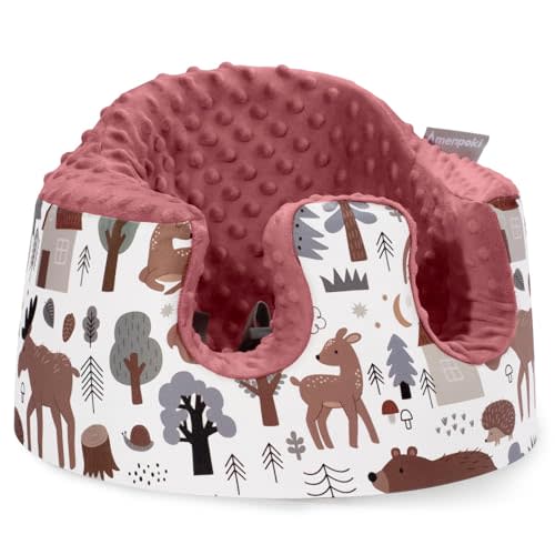 Seat Cover Compatible with Bumbo Floor Seat Only, Breathable Baby Bumbo Seat Cover,Soft Bumbo Floor Seat Cover for Baby Girl Boy, Excluding Pacifier