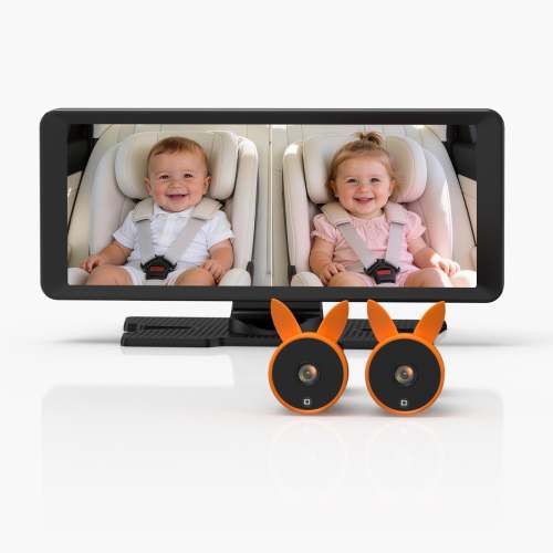 BV3 Pro Dual Baby Car Camera for Two Kids
