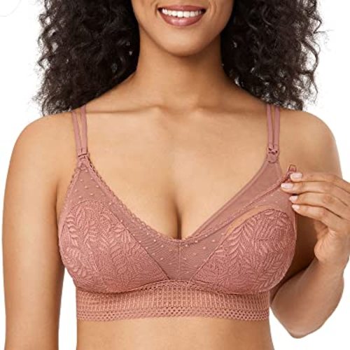MOMANDA Lace Nursing Bra