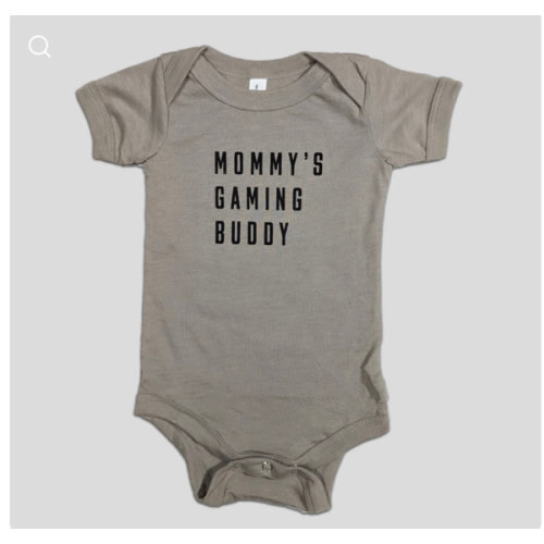 Mommy's Gaming Buddy Onesie in Khaki – BabyGlitch