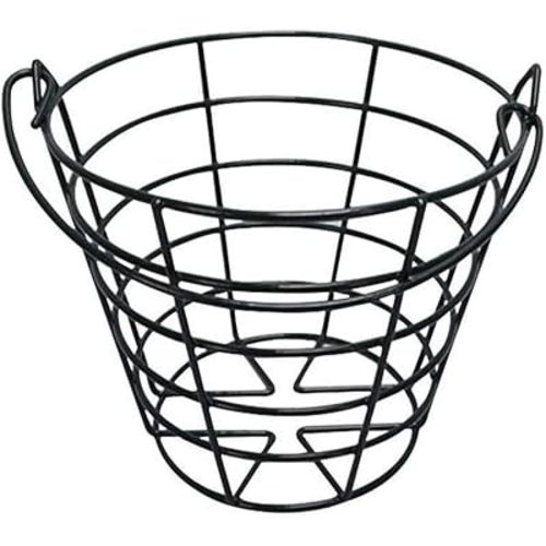Crestgolf Stainless Metal Golf Basket Golf Ball Container Ball Bucket, Holds 50 Balls.