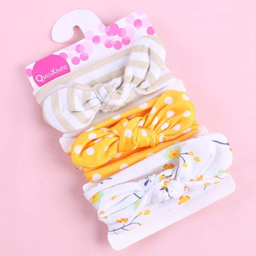GERsome Bows Headbands For Baby Girls 3Pcs,Newborn Infant Toddler Hairbands and Child Hair Accessories