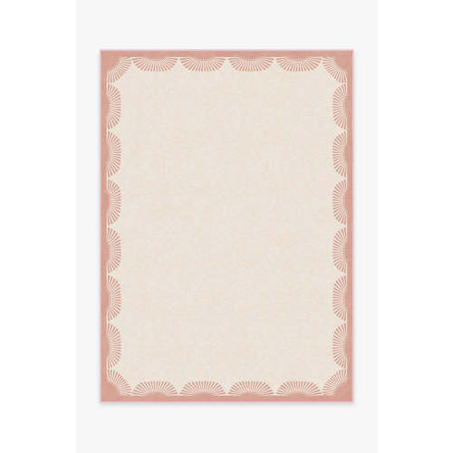 Fringe Pink & Ivory Rug by Gray Malin | Ruggable