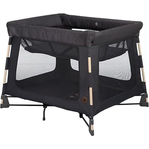 Maxi-Cosi Swift Playard, 3-In-1 Portable Playpen (Newborn Bassinet, Toddler, Play), Portable, Ultra Comfort, 1-Step Fold, Travel Bag Included - Beyond Graphite