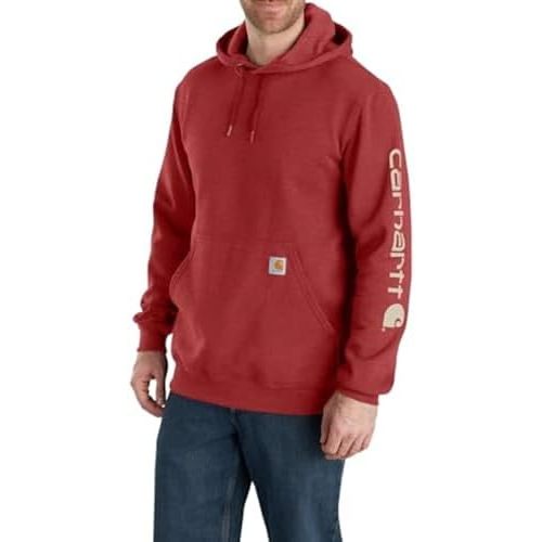 Carhartt Men's Loose Fit Midweight Logo Sleeve Graphic Sweatshirt