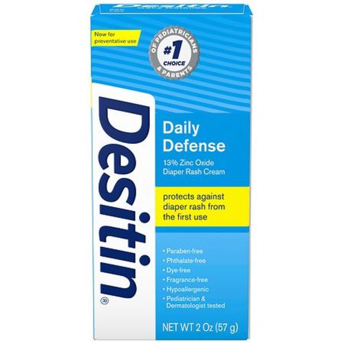 Daily Defense Baby Diaper Rash Cream with 13% Zinc Oxide Barrier Cream Travel Size