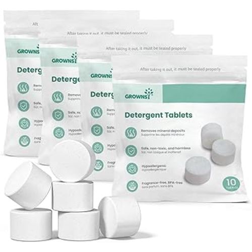 GROWNSY Washing Tablets 40PCS Detergent for Momcozy, Baby Brezza Bottle Washers, Bottle Washer Tablets Compatible with All Brands Baby Bottle Washers