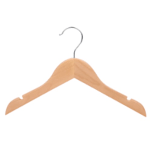 Tiny Dreamers 5-Piece Wooden Clothes Hanger, Natural