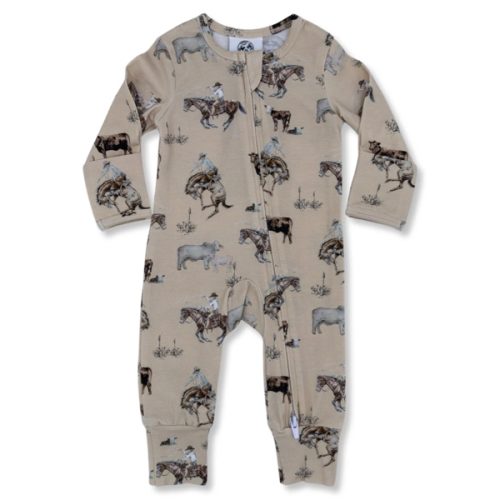 Cowboy Folding Feet Jammies – Cowkid Clothing Company