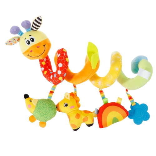 Keyohome Spiral Car Seat Toy,Stroller Activity Toy,Baby Sensory Toys,Crib Hanging Rattles Toys with Ringing Bell for Babies Boys and Girls