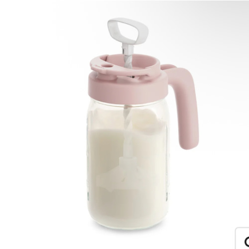 Glass Formula And Breast milk Mixing Pitcher with Mixing Handle