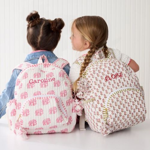 Block Print Quilted Backpack