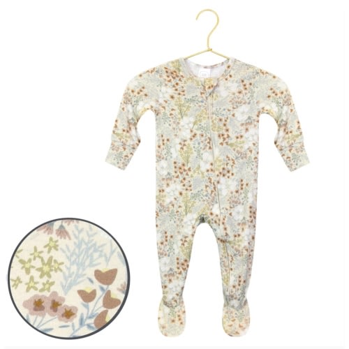 Pearl Zipper Footies