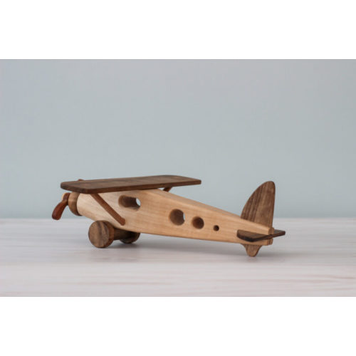 Handmade Wooden Airplane - OakPineToys