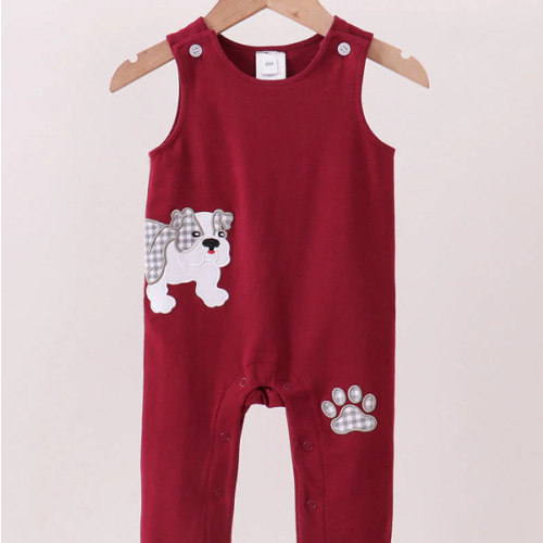 Premium Maroon Georgia bulldog applique jonjon