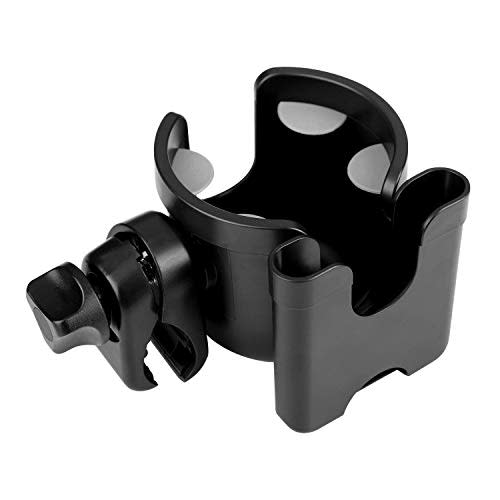 Wheelchair Cup Holder with Phone Holder, 2 in 1 Walker Cup Holder, Stroller Cup Holder,Bike Cup Holder, Cup Holder for Walker,Wheelchair,Bike,Stroller