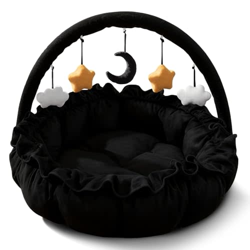 3-in-1 Baby Play Gym, Baby Play Mats for Floor, Plush and Thick Tummy Time Mat with 5 Sensory Toys for Infants, Large Babies Activity Center for Newborn Baby Shower Gift Pink, Ball Pit, Pet Cushion