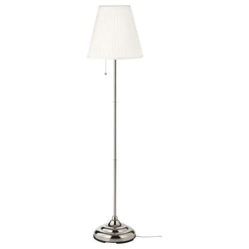ÅRSTID Floor lamp - nickel plated/white