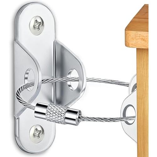 Furniture Anchors 10 Pack for Baby proofing and Furniture Wall Anchor, Wall Anchors for Baby proofing cabinets, Securing 400 lbs, Safety Essentials for Home