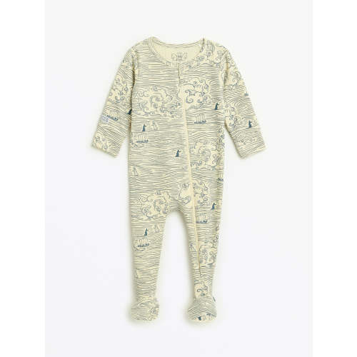 Walking on Water PJ Footed Onesie Ribbed Cotton-Bamboo Blend – Holy Pals