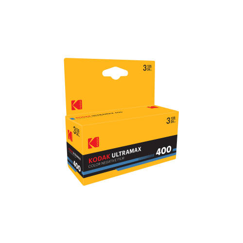 Kodak Eastman UltraMax 400 Color Negative Film (35mm Roll Film, 24 Exposures, 3-Pack)