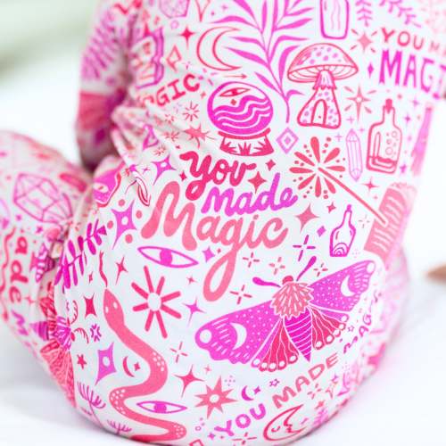 The Second-Skin Footie | Mystic Mama (Pink) | Raising Mama