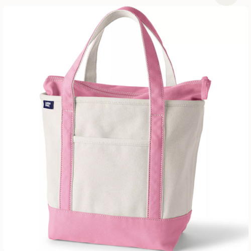 Medium 5 Pocket Open Top Canvas Tote Bag | Lands' End
