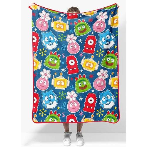 Jay Franco Yo Gabba Gabba Kids Plush Throw Blanket, 40x50, Soft Fleece