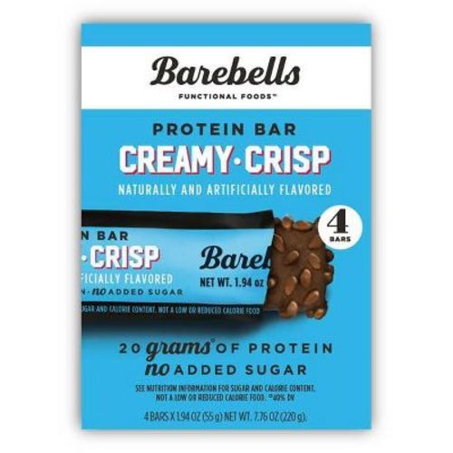 Barebells Nutrition Bars - Creamy Crisp - 7.76oz/4pk: Chewy, 20g Protein per Serving, Ready to Eat