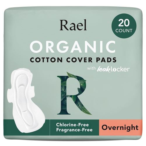 Rael Pads for Women, Organic Cotton Cover