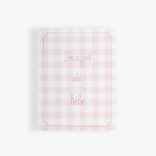 Petite Baby Photo Album - Pink Gingham
