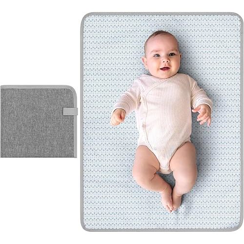 Accmor Portable Diaper Changing Pad, Waterproof Baby Changing Mat, Foldable Portable Travel Changing Pads for Baby, Grey