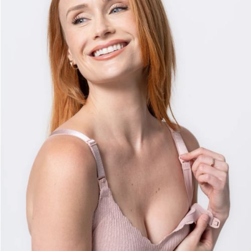 Dusty Rose Lace Nursing Bra