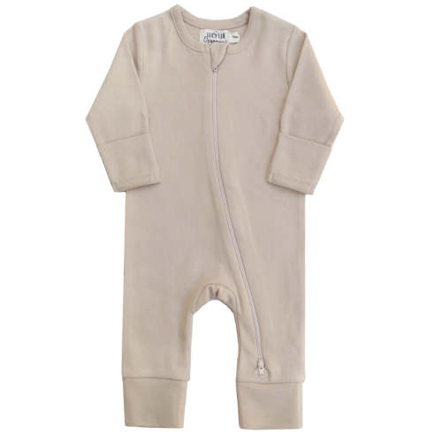 Organic 2-way Zipper Romper 3-6 Months | Fawn – LUCY LUE ORGANICS