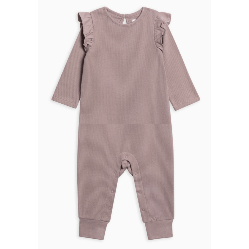 Mila Waffle Knit Flutter Sleeve Romper
