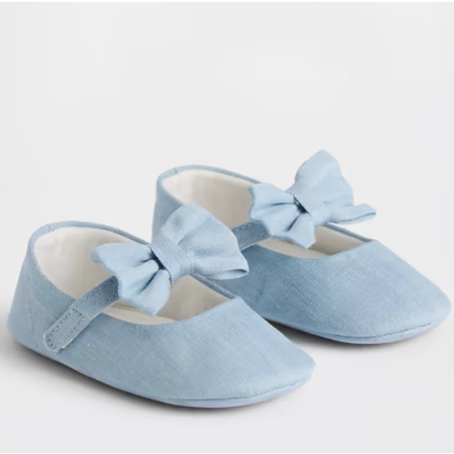 Baby Denim Bow Mary Jane Shoes