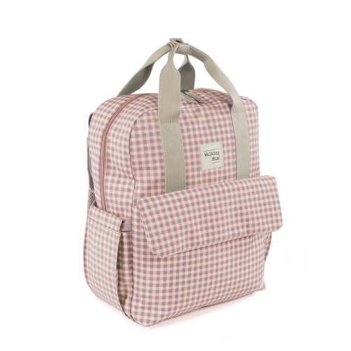 I love Gingham Pink Backpack