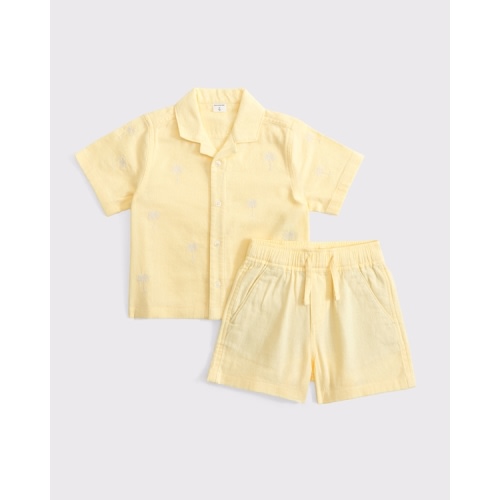 toddler short-sleeve shirt & shorts set